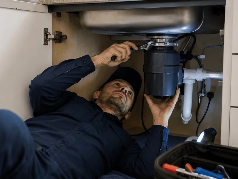 Garbage Disposal repair in progress