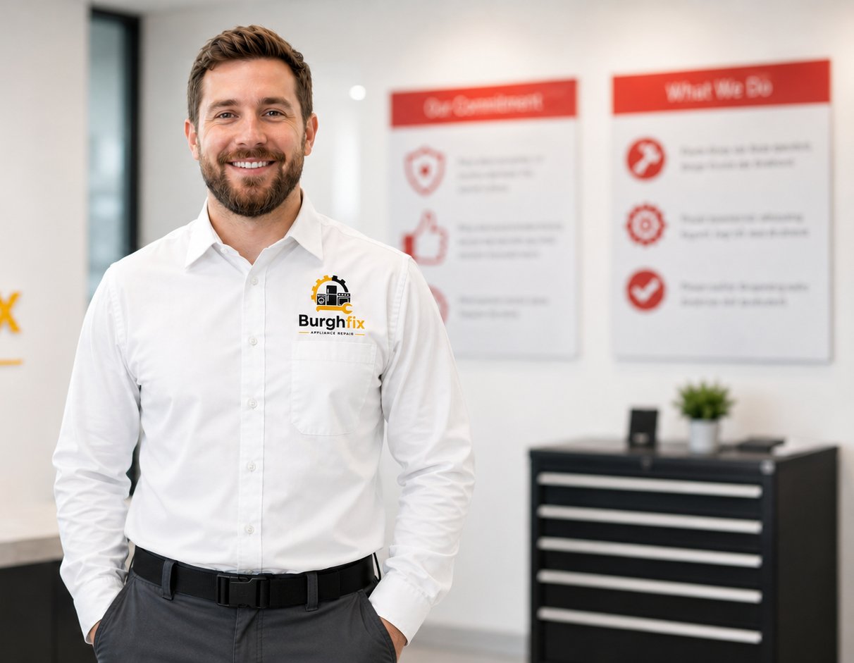 Burghfix technician in uniform, ready for a service visit